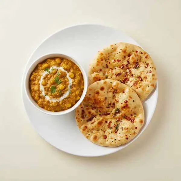 Rajasthani Malai Bhutte Ki Sabzi With Laal Mirch Naan (V)
